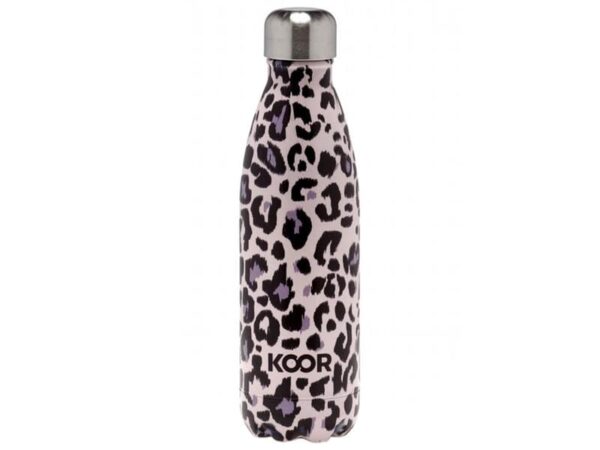 KOOR Trinkflasche / Thermosflasche - White Leopard (500 ml)