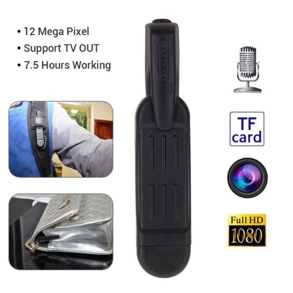 Spied24Cam T189 Sicherheitskamera Pen DVR mit Mikrofon - 1080p