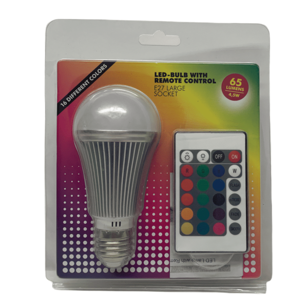 LED-Birne (E27) 16 Farben mit Fernbedienung