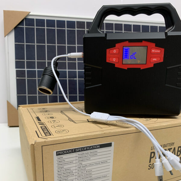 Backup Power und Solar Generator mit Solarpanel